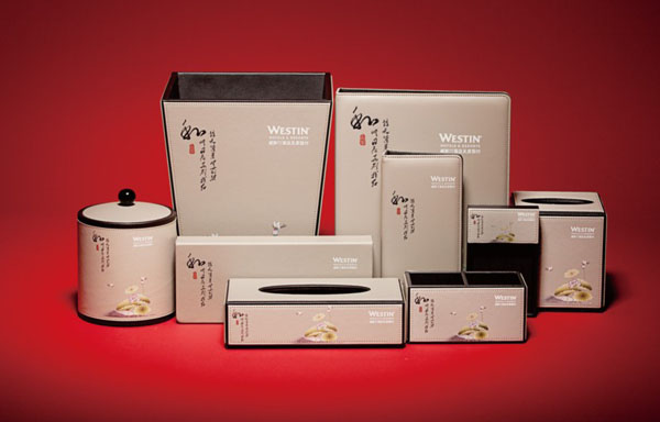 威斯汀客房用品個性定制荷花3D系列