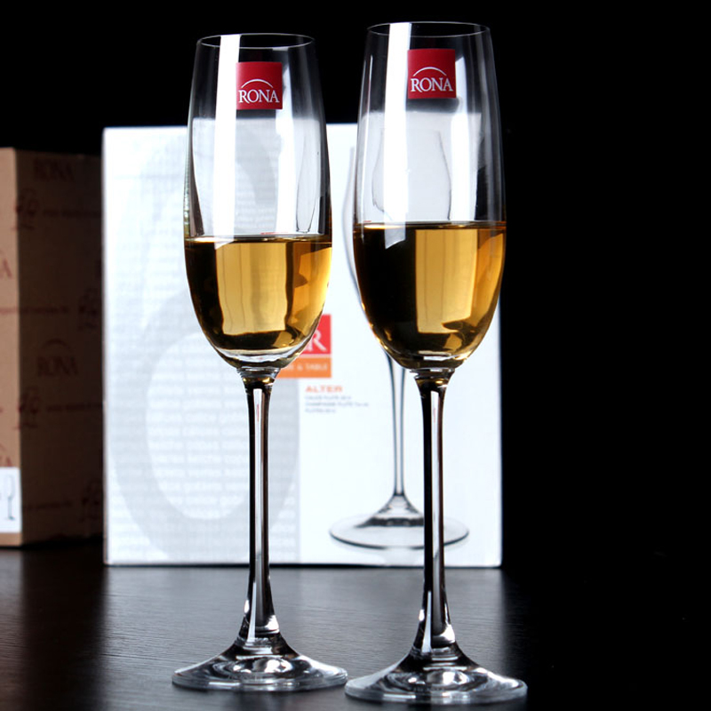 2911捷克RONA水晶紅酒杯笛型香檳杯