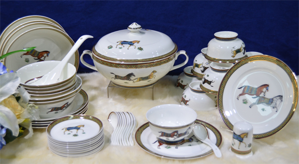 58頭唐山愛馬仕骨灰瓷套裝