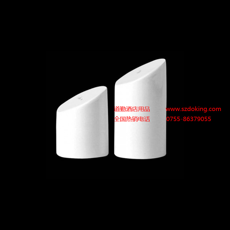 9001C618 英國Steelite 西餐陶瓷鹽罐/胡椒罐