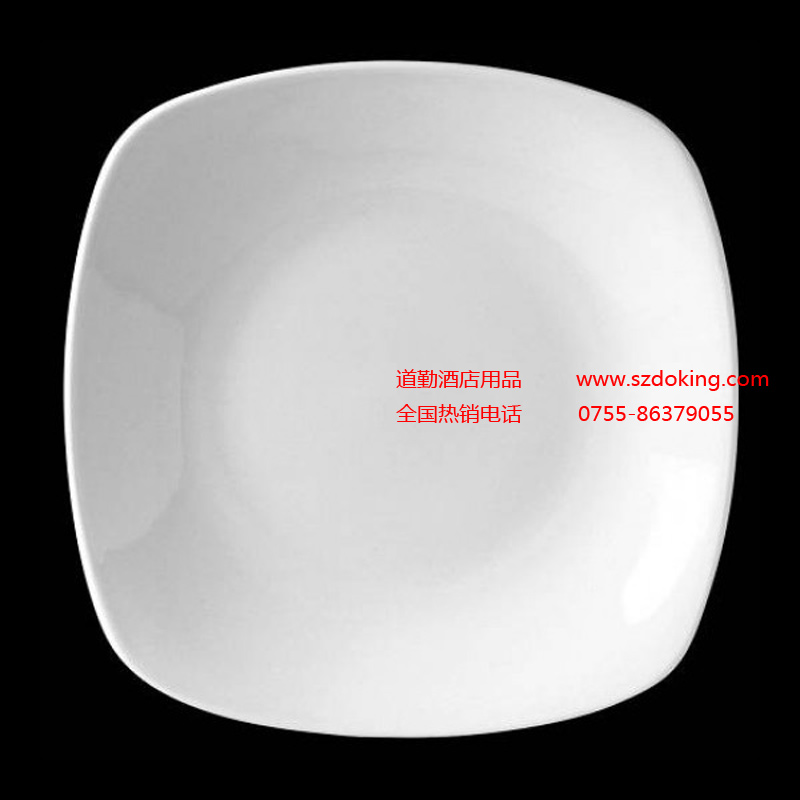 9001C083 英國(guó)Steelite 西餐陶瓷方形展示盤