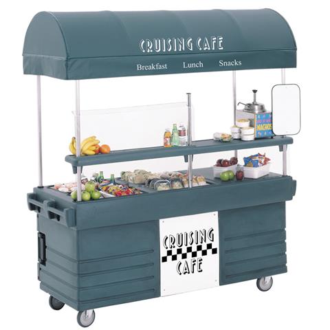 KVC854C 美國CAMBRO 推車帶有四個盤格槽和遮陽傘 KVC854C 美國CAMBRO 推車帶有四個盤格槽和遮陽傘