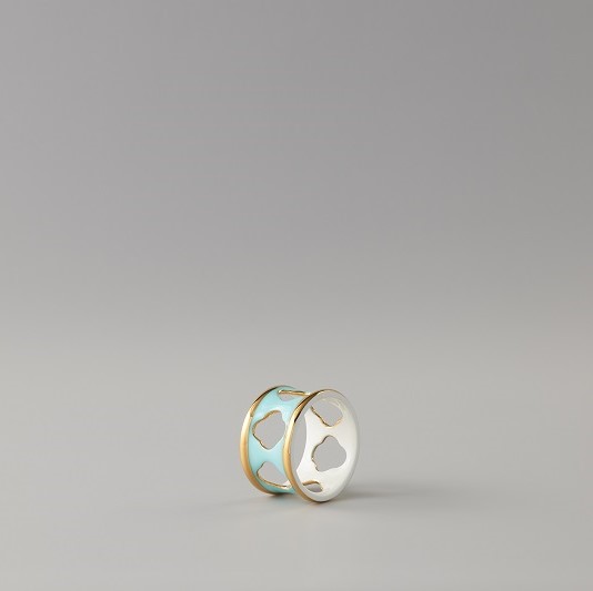 國瓷永豐源元杭60mm瓜棱樹枝餐巾圈 國瓷永豐源元杭60mm瓜棱樹枝餐巾圈