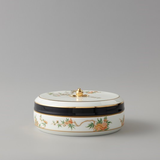 國瓷永豐源夫人瓷石榴家園7頭干果盒 國瓷永豐源夫人瓷石榴家園7頭干果盒